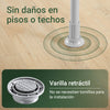 SoBuy KLS03-II-HG Barra Telescópica Perchero Burro Ropa Resistente Gris