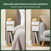 SoBuy FBT163-WN Mesitas de Noche con Cajón y Tapa Removible 20 x 35 x 60 cm