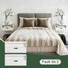 SoBuy NKD03-Wx2 Set de 2 Mesitas de noche Flotantes con 1 Cajón Blanco