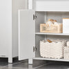 SoBuy BZR101-W Mueble para Debajo del Lavabo 2 Puertas 60 x 34 x 65,5 cm