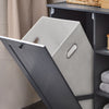 SoBuy BZR105-DG Armario de Baño con Cesto para Colada Gris