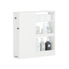 SoBuy BZR106-W Estantería Estrecha para Baño con 1 Puerta 1 Cajón y 3 Estantes