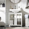 SoBuy BZR108-II-W Mueble para Debajo del Lavabo con 2 Puertas