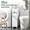 Preventa-SoBuy BZR111-W Estantería Estrecha para Nichos para Baño Blanco