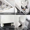 Preventa-SoBuy BZR111-W Estantería Estrecha para Nichos para Baño Blanco