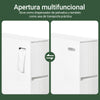 Preventa-SoBuy BZR111-W Estantería Estrecha para Nichos para Baño Blanco