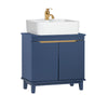 SoBuy BZR113-B Armario para Debajo del Lavabo 2 Puertas Azul