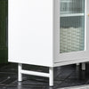 SoBuy BZR115-W Mueble para Debajo del Lavabo 2 Puertas 60 x 30 x 58 cm