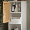 SoBuy BZR127-W Mueble Columna de Baño con 1 Compartimiento 2 Puertas
