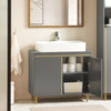 SoBuy BZR129-HG Mueble para Debajo del Lavabo con 2 Puertas
