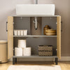 SoBuy BZR133-NG Mueble para Debajo del Lavabo Fregadero con 2 Puertas