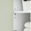 SoBuy BZR137-GR Mueble Columna de Baño con 1 Cesto para Ropa Sucia Verde