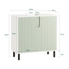 SoBuy BZR139-GR Mueble para Debajo del Lavabo Fregadero 60 x 30 x 60 cm Verde y Blanco