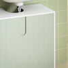 SoBuy BZR139-GR Mueble para Debajo del Lavabo Fregadero 60 x 30 x 60 cm Verde y Blanco