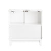 SoBuy BZR142-W Mueble para Debajo del Lavabo con 2 Puertas