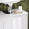 SoBuy BZR142-W Mueble para Debajo del Lavabo con 2 Puertas