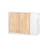 SoBuy BZR144-WN Armario de Pared para Baño con 2 Puertas y 2 Compartimentos