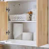SoBuy BZR144-WN Armario de Pared para Baño con 2 Puertas y 2 Compartimentos