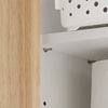SoBuy BZR144-WN Armario de Pared para Baño con 2 Puertas y 2 Compartimentos
