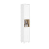 Preventa-SoBuy BZR147-W Armario alto para Baño con 2 Compartimentos 2 puertas Blanco