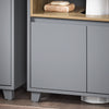 SoBuy BZR148-DG Mueble para Debajo del Lavabo con 2 Puertas y 1 Estante