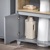 SoBuy BZR148-DG Mueble para Debajo del Lavabo con 2 Puertas y 1 Estante