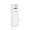SoBuy BZR151-W Armario de Baño para Espacios Estrechos Blanco 20x96x20 cm