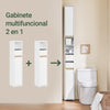 SoBuy BZR151-W Armario de Baño para Espacios Estrechos Blanco 20x96x20 cm