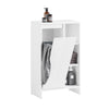 SoBuy BZR156-W Armario para Baño con 1 Cesto y 3 Compartimentos Abiertos 50 x 30 x 86 cm Blanco