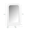 SoBuy BZR162-W Espejo de Pared de Baño con 1 Estante