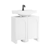 SoBuy BZR164-W Mueble para Debajo del Lavabo con 2 Puertas
