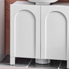 SoBuy BZR164-W Mueble para Debajo del Lavabo con 2 Puertas