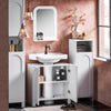 SoBuy BZR164-W Mueble para Debajo del Lavabo con 2 Puertas