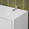 SoBuy BZR165-W Estantería de Baño para Colocar sobre el Inodoro con 2 Estantes Abiertos y 2 Puertas