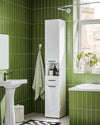 SoBuy BZR166-W Armario para Baño Alto Blanco 31 x 30 x 182 cm