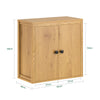 SoBuy BZR168-SN Armario de Pared con 2 Puertas 60 x 30 x 60 cm