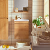 SoBuy BZR169-N Armario Colgante para Baño con Lavabo 41 x 25 x 52 cm