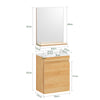 SoBuy BZR169-SET Conjunto de Muebles de baño 2 Piezas Armario con Espejo