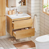 SoBuy BZR174-N Armario con Lavabo Armario Colgante con 2 Cajones y 1 Lavabo 61 x 46 x 54 cm