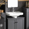 SoBuy BZR18-II-DG Mueble para Debajo del Lavabo Gris