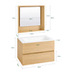 SoBuy BZR198-N Conjunto de Muebles de baño 2 piezas Armario Colgante + Espejo
