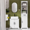 SoBuy BZR205-W Armario de Baño Mueble Bajo Lavabo 60cm MDF