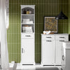 SoBuy BZR206-W Armario alto de Baño Columna Auxiliar Blanca 42x30x173cm
