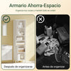 SoBuy BZR209-W Armario Alto de Baño con 2 puertas Blanco