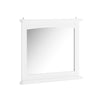 SoBuy BZR212-W Mueble de Pared con Espejo Espejo de Pared para Baño con 1 Estante Blanco