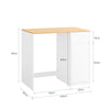 SoBuy BZR217-WN Mueble para Lavadora Armario de baño Blanco 100×60×90 cm