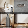 SoBuy BZR218-W Armario Baño Estrecho con 2 Cajones de Cesta Tela Blanco