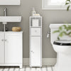SoBuy BZR219-W Armario Estrecho de Baño 20x20 cm Sostenedor de papel Higiénico