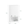 SoBuy BZR25-W Armario de baño de Pared con 1 Puerta