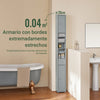 SoBuy BZR34-HG Mueble columna para Baño Armario alto de baño Gris
